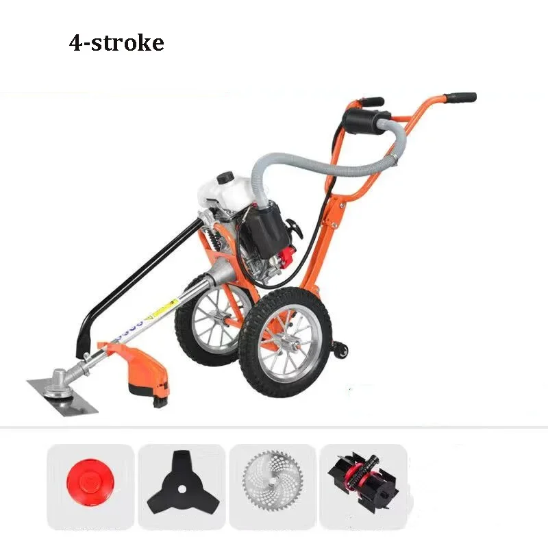 Powerful 4-Stroke Gas Trimmer Engine for Lawn Mower, Agricultural Weeding, Oil Grass Cutting and Ditching Tool