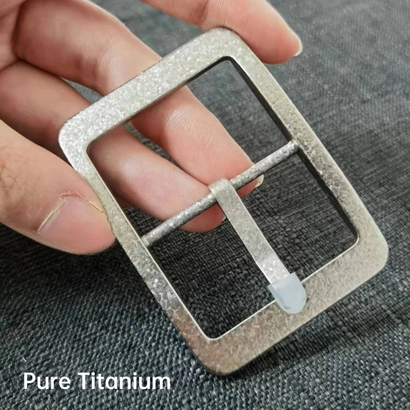 4 سنتيمتر التيتانيوم النقي زهرة الجليد حزام دبوس مشبك الرأس-التيتانيوم معدن مقاومة للصدأ مقاومة للعرق الرجال النساء حزام الموضة مشبك 35 مللي متر #1