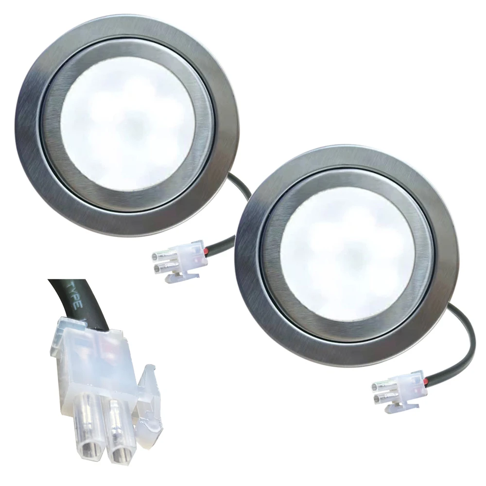

2-Piece Kitchen Range Hood Light LED Bulb DC 12V 1.5W with FL 2P Connector Kitchen Cooker Stove Smoke Extractor Light Lamp