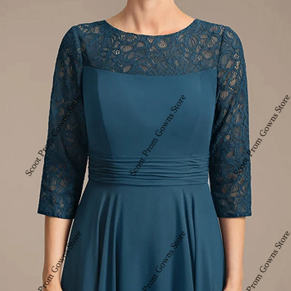 Vintage ชุดเจ้าสาวชีฟอง 3/4 Sleeve ชุดแต่งงานสําหรับผู้หญิง 2025 ฤดูร้อนใหม่ชายหาด Robe De Soirée