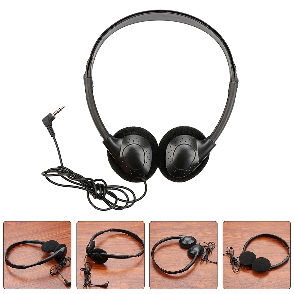 

Lightweight Black Gaming Over Ear Headphone Pc Computer Tablet High Sound Quality Wired Headset Cellphone Guitar Low Power