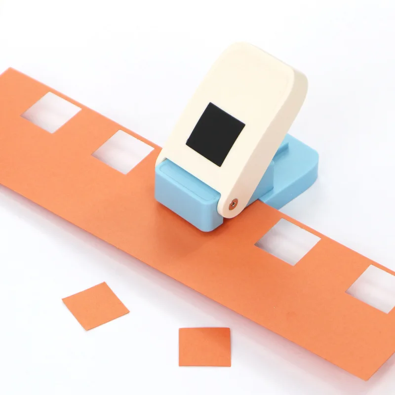 Rectangle Stamp Frame Punch Earrings Smiley Face Craft Punch, Embosser Children's DIY Puzzle Flower Punch