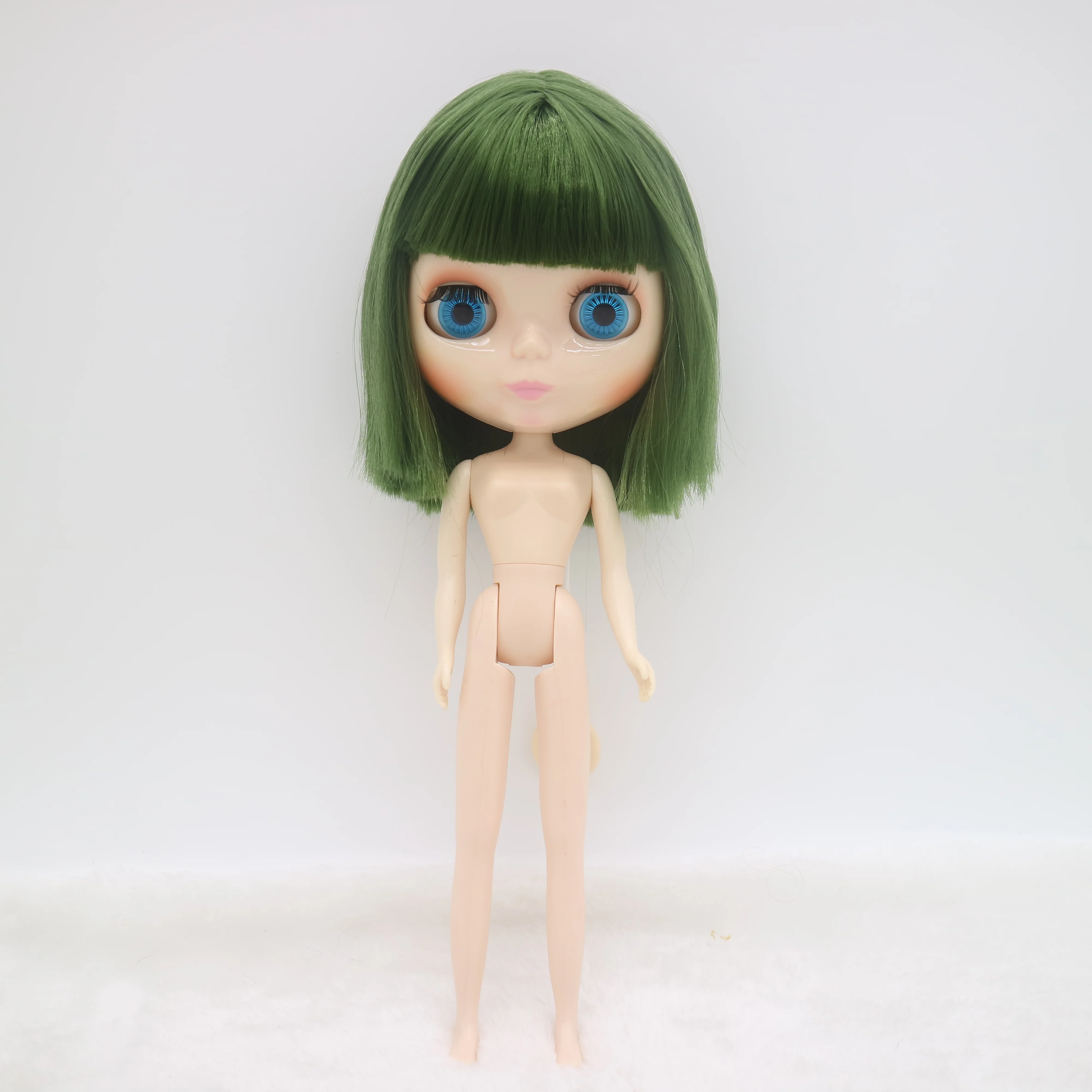 BJD 30cm Nude blyth doll green hair