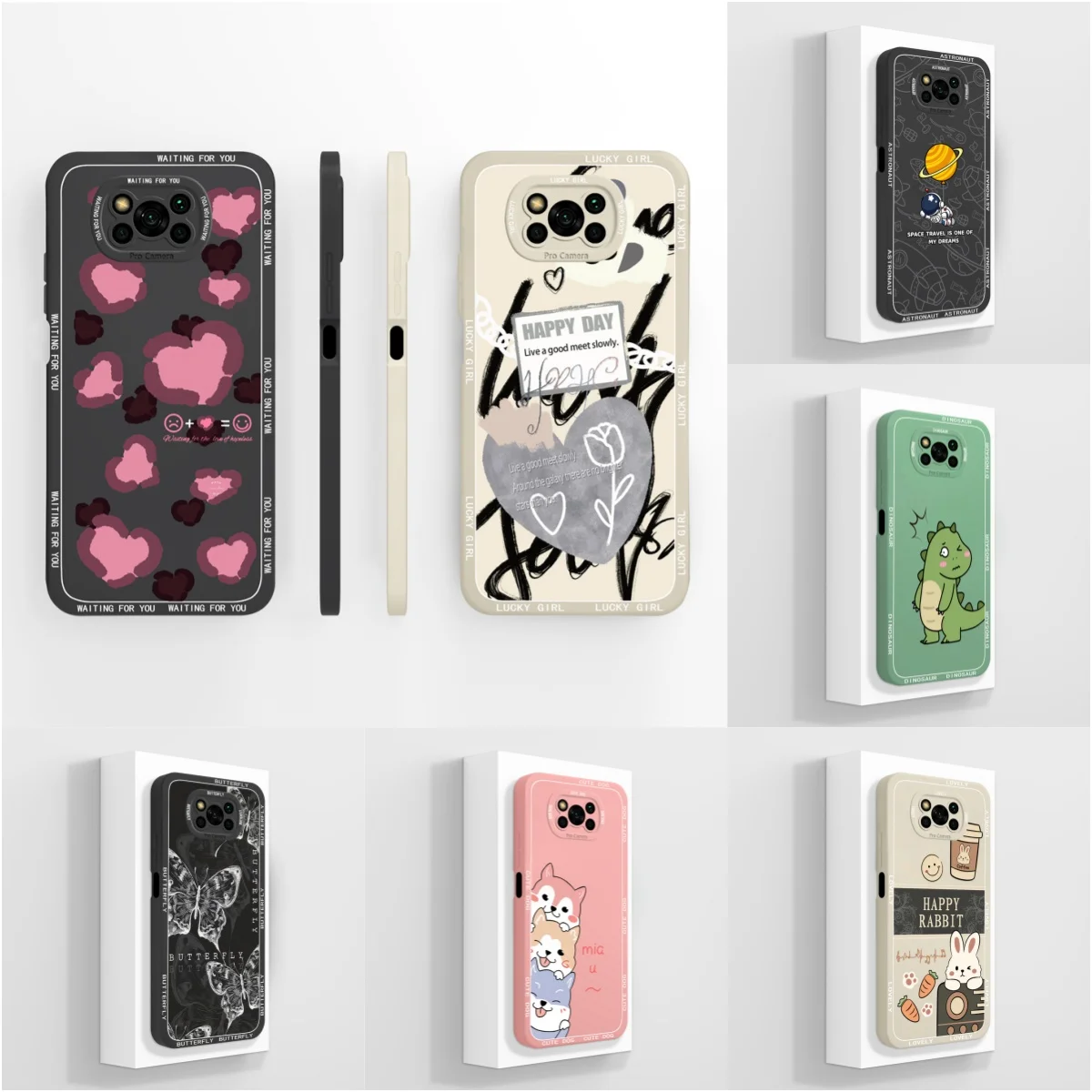 Coque For Xiaomi Poco X3 X3Pro X3NFC Case Love Heart Liquid Silicone Soft Fundas For PocoX3 NFC X3Pro Phone Cover Housing Cases