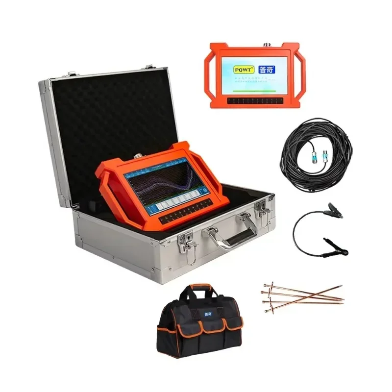 PQWT GT150A Multi Channels Geophysics Survey 150m Borehole Water Detector Underground Water Finder