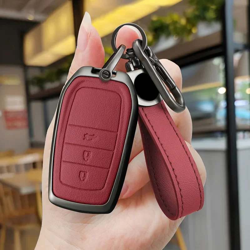 

Car Key Case Fob Cover Holder Shell For Toyota Yaris Cross Hilux Innova Fortuner Camry Land Cruiser 200 300 Prado Crown TLK 200