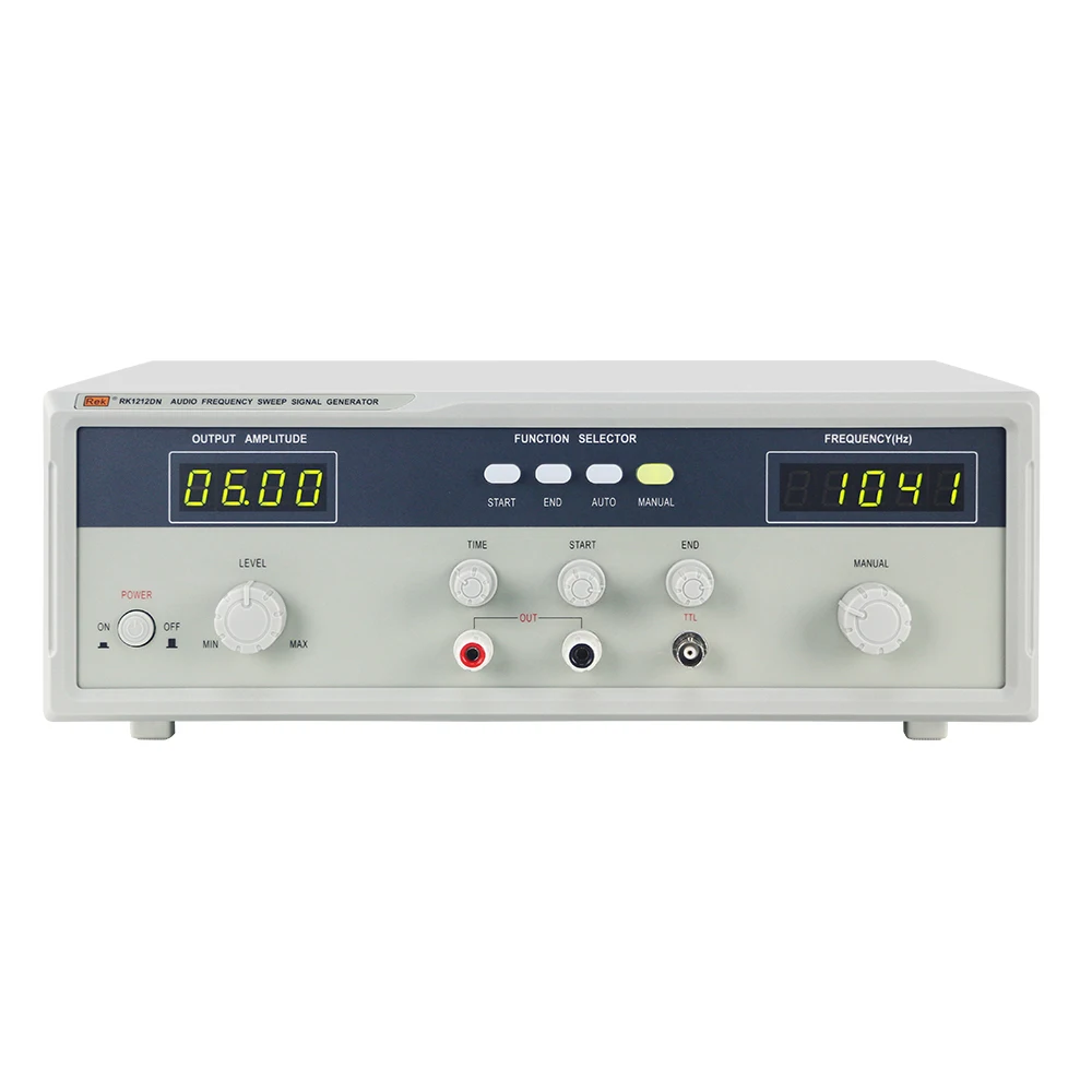 REK RK1212DN 40W Audio sweep signal generator 0.1Vrms--18Vrms Noise detector for Headphone audio manufacturing factory