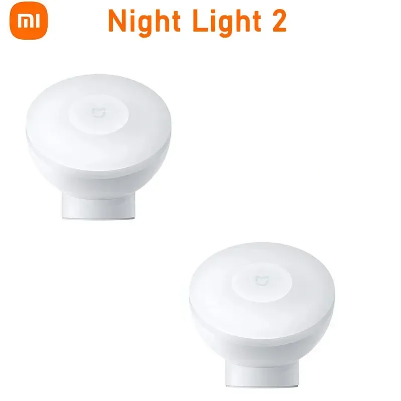 XIAOMI-Veilleuse avec détecteur de mouvement, luminosité réglable, capteur de lumière humaine intelligent, lampe de chambre originale, 2 versions, ata jia