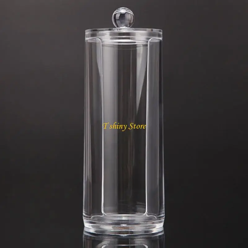 N58F Hair Ties Storage Clear Scrunchie Holder Stand Acrylic Scrunchie Holder Cotton Pads