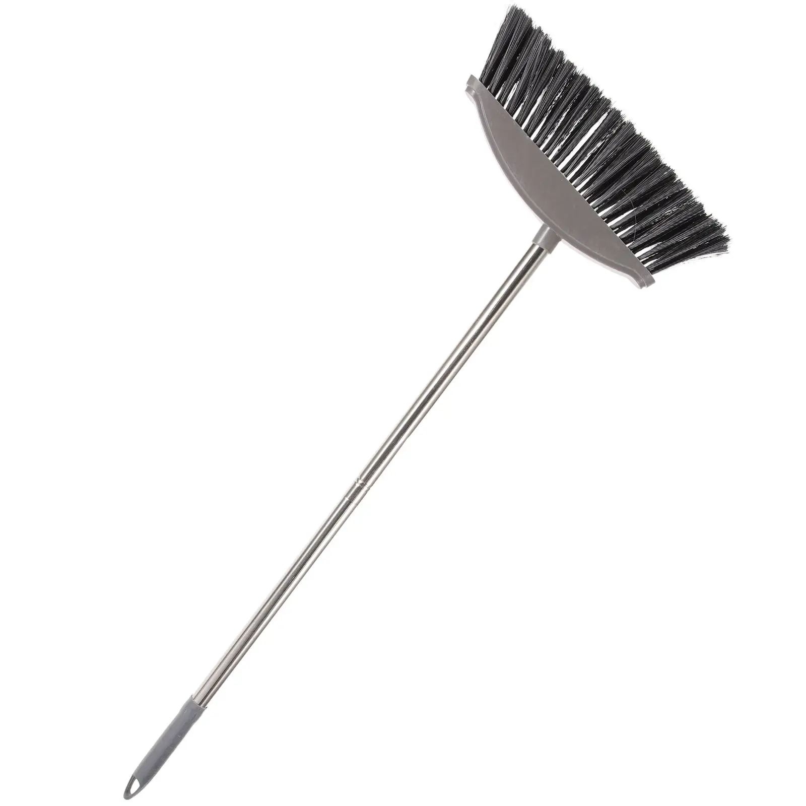 

Stainless Steel Home Broom Long Handle Dark Grey Yard Cleaning Supplies Use
