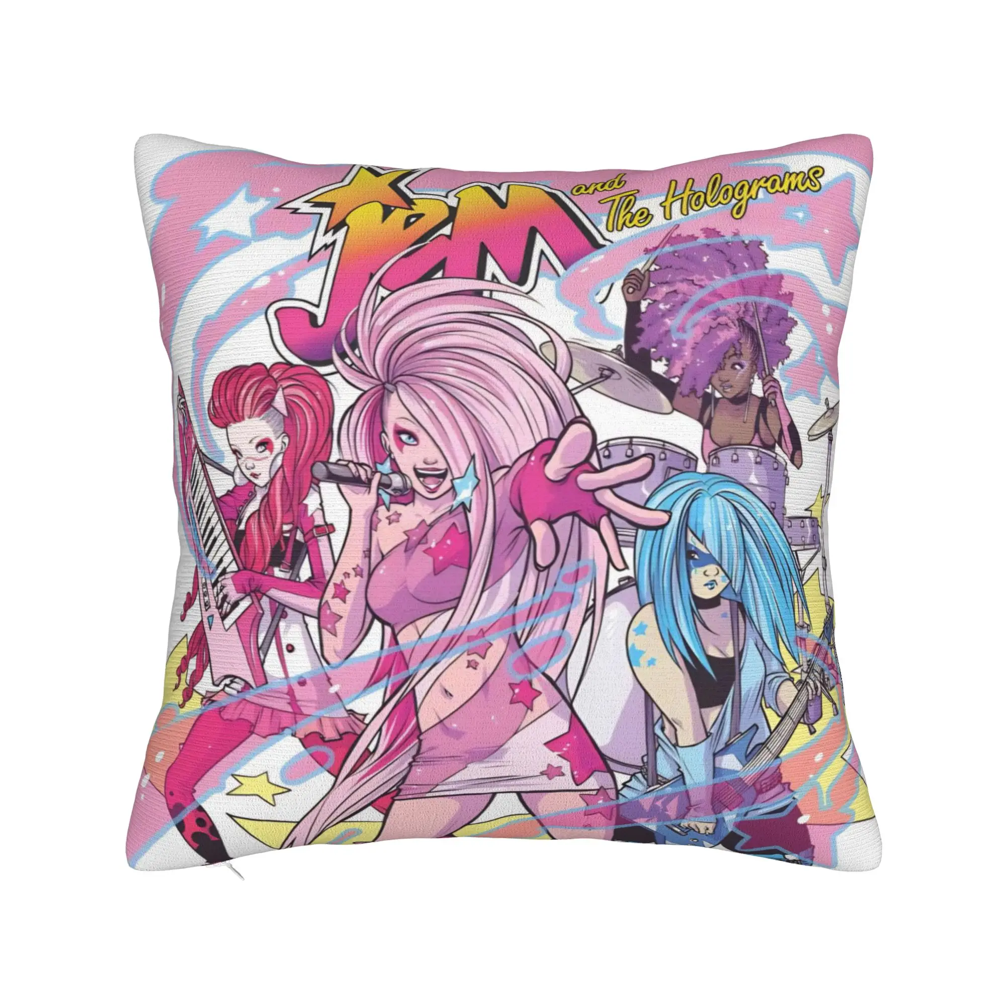 Jem And The Holograms Pillowcases Merch Printing Cushion Cover Decorative  Throw Pillow Case Cover Home Multi-Size