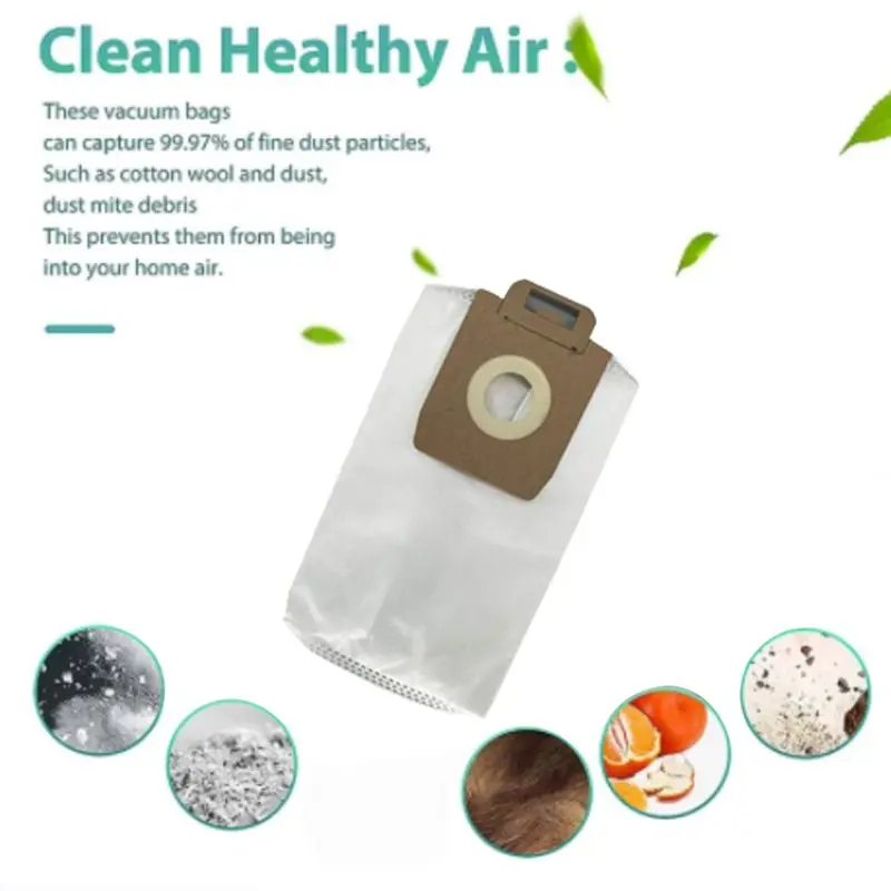 

ABBR 7Pcs Replacement Spare Parts for Nilfisk Power Series 107407639/128389187 Vacuum Cleaner Dust Bag Accessory