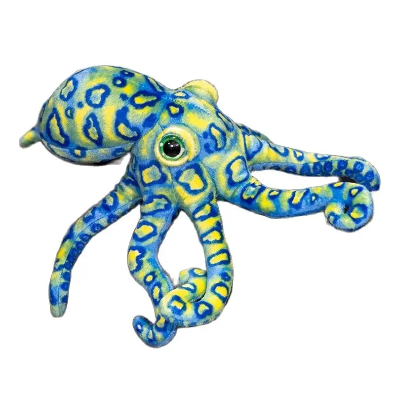 30cm Leopard Print Octopus Plush Toys Stuffed Simulated Squid Marine Animal Doll Birthday Xmas Gift Room Car Decoration