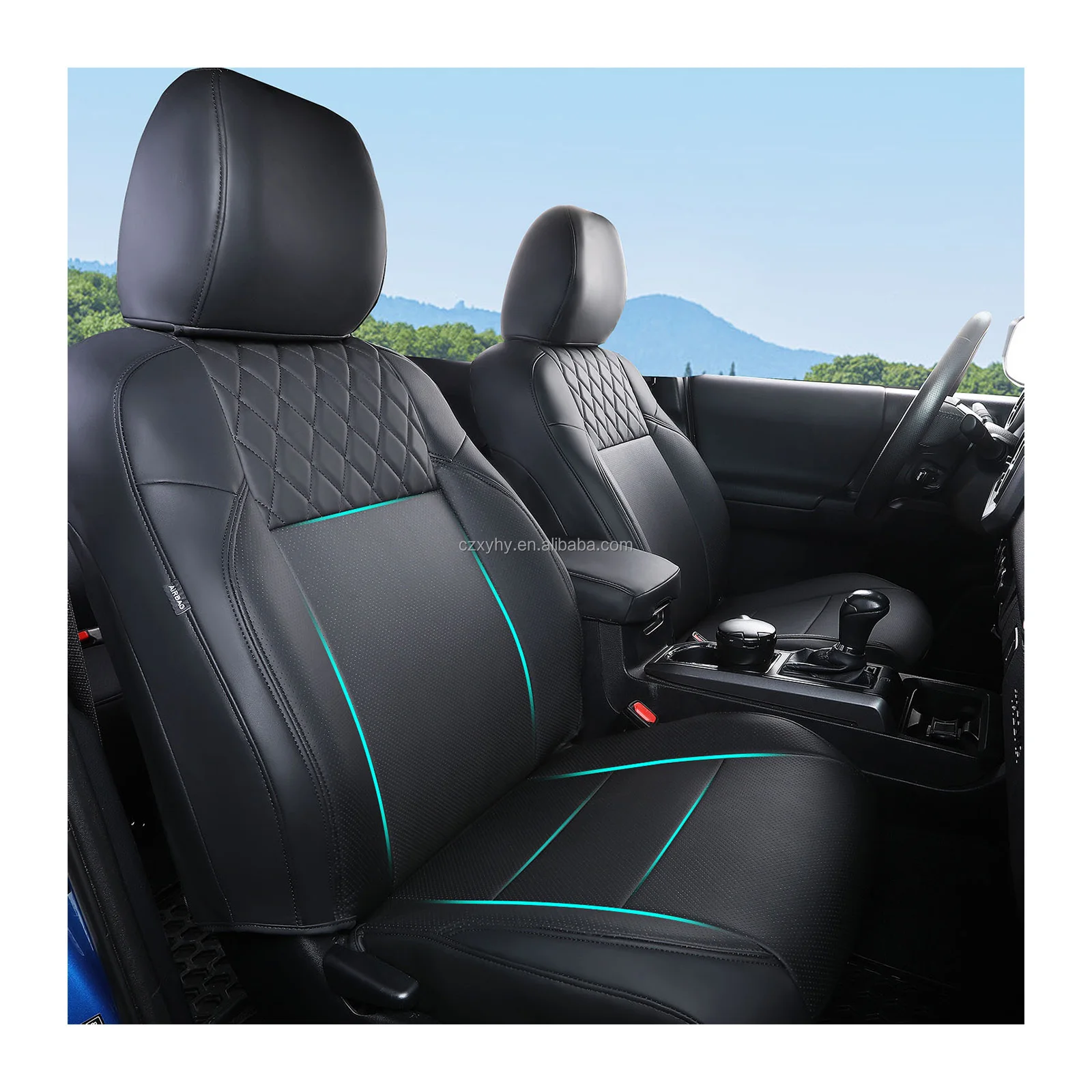 

Luxury Car Seat Cover Customized For 2016-2022 Toyota Tacoma Car Leather Seat Covers Car Accessories Front Rear Seat Cover