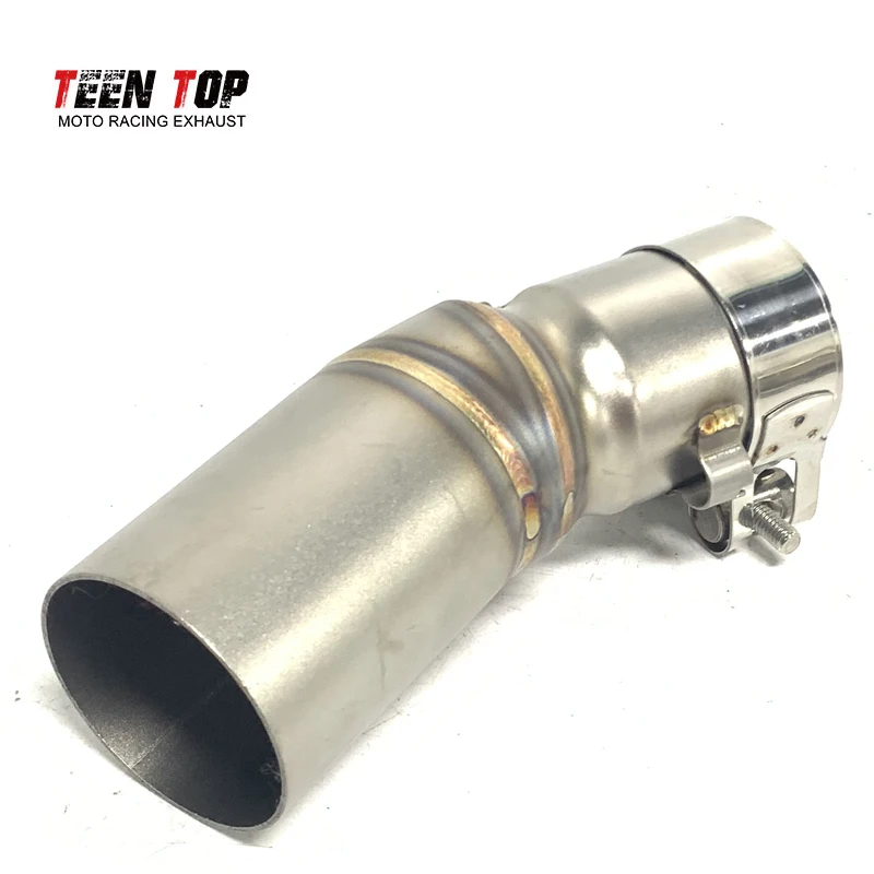 

Factory Hot Selling 450SR 2022+ Side Middle Pipe 51mm 304 Stainless Steel Exhaust Link Pipe For CF Moto
