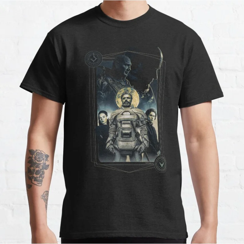 

Atreides Character Portrait Dunes of Arrakis Dune sic fi Gift t shirt for man Large size Tops 100% cotton printed mens Clothes