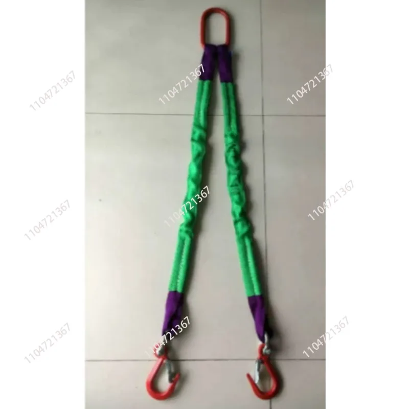 hoisting belt lifting sling hook hook hanger sling hoisting industrial driving combination 2/4 fork leg cable