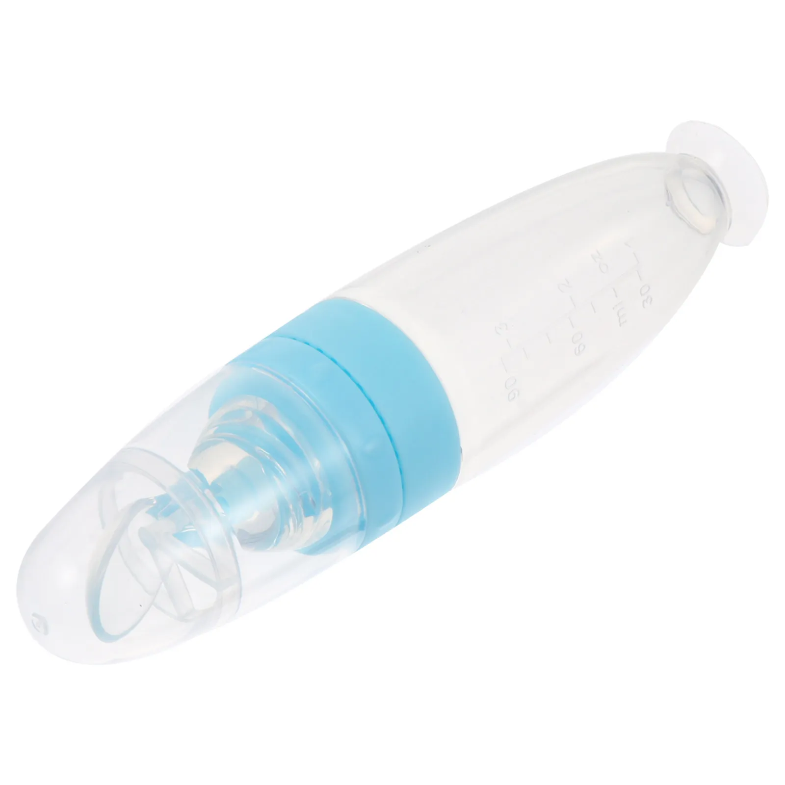 

Compact Silicone Baby Feeding Spoon Squeeze Dispenser Bottle Lightweight Travel-Friendly with Strong Suction Base for Mess-Free