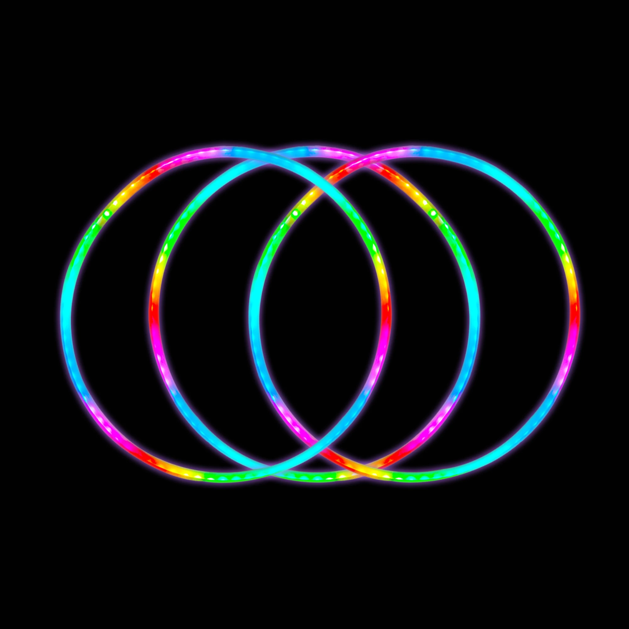 LED Hoop Color Strobing and Changing Hoop Light Up LED Dancing Hoops for Performance