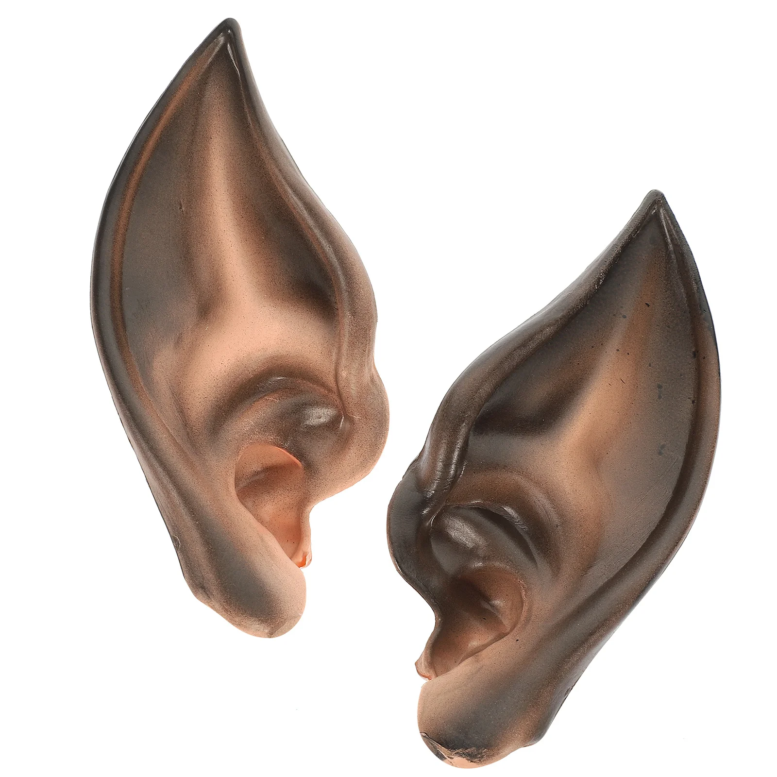 1 par de adereços de fadas, leves, adequados para halloween, natal, cosplay, festa, masquerade, carnaval, elfo, acessório de orelha, orelhas para mulheres