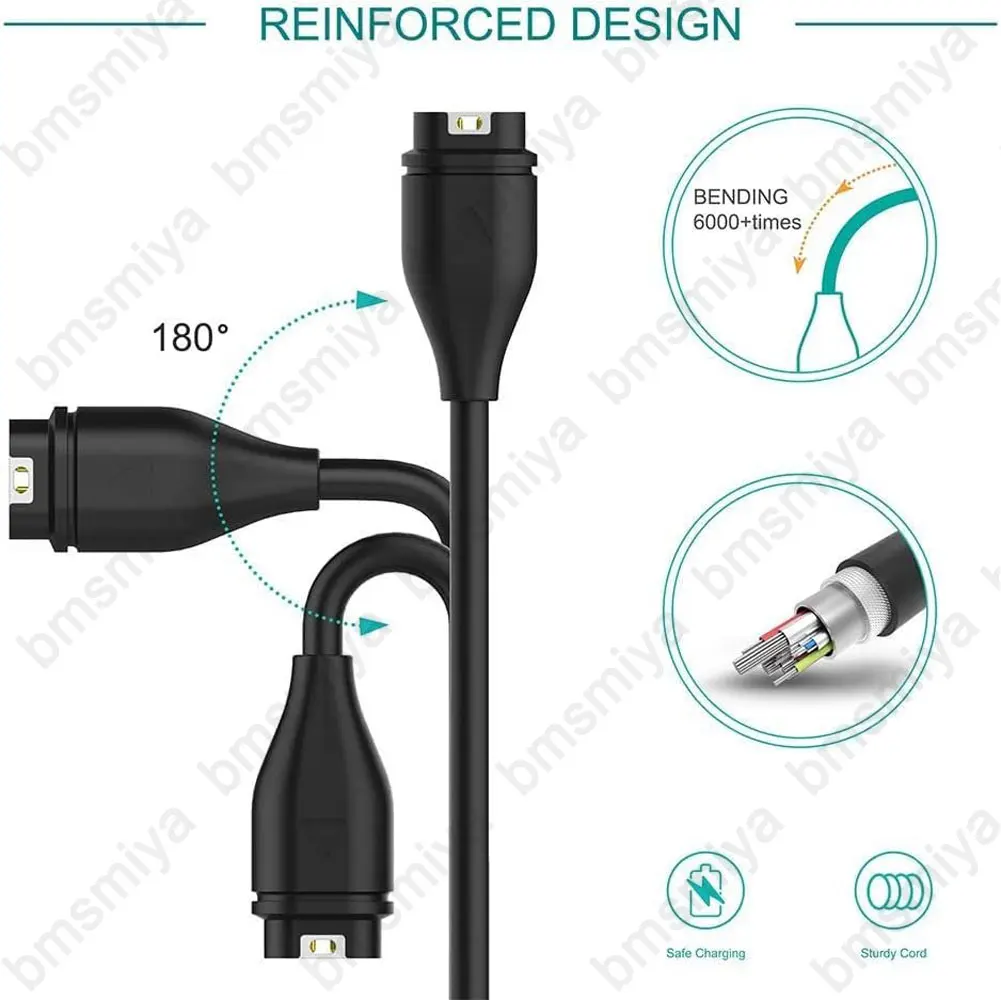 1 peça cabo carregador usb magnético para garmin d2 ar/charlie adaptador de cabo de carregamento para d2 delta/delta px/delta s fio de carga 1m
