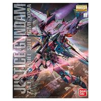 Bandai MG Series 1/100 Justice Gundam Anime Model Assembly Kit Collectible Robot Action Figure Toy for Children Gift