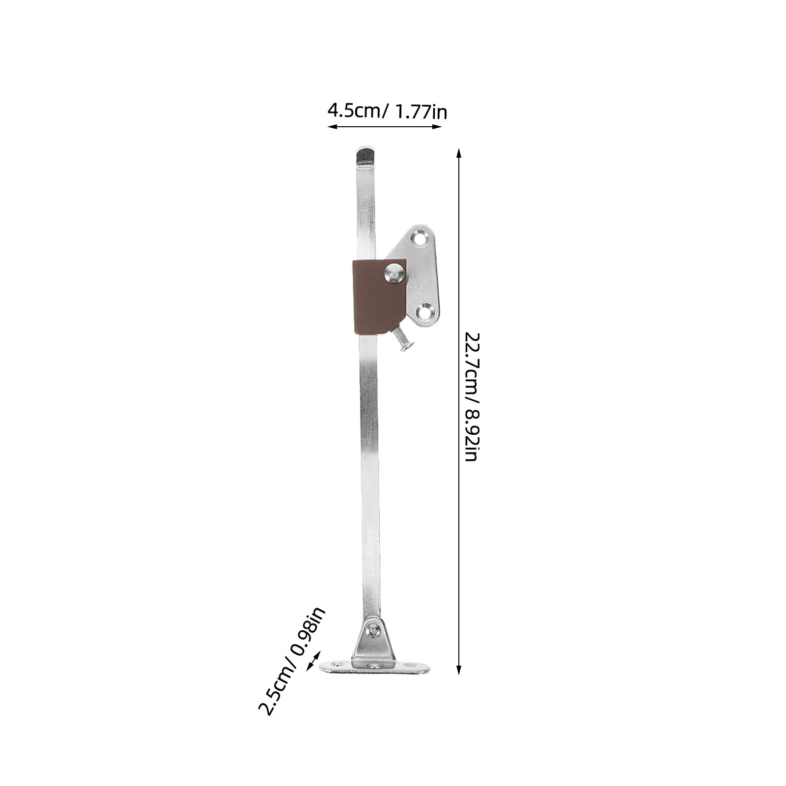 Cabinet Lid Support Rod Heavy Duty Adjustable Metal Folding Lift Stay Hinge for Kitchen Cabinets Wardrobes Chests Cupboard Flap