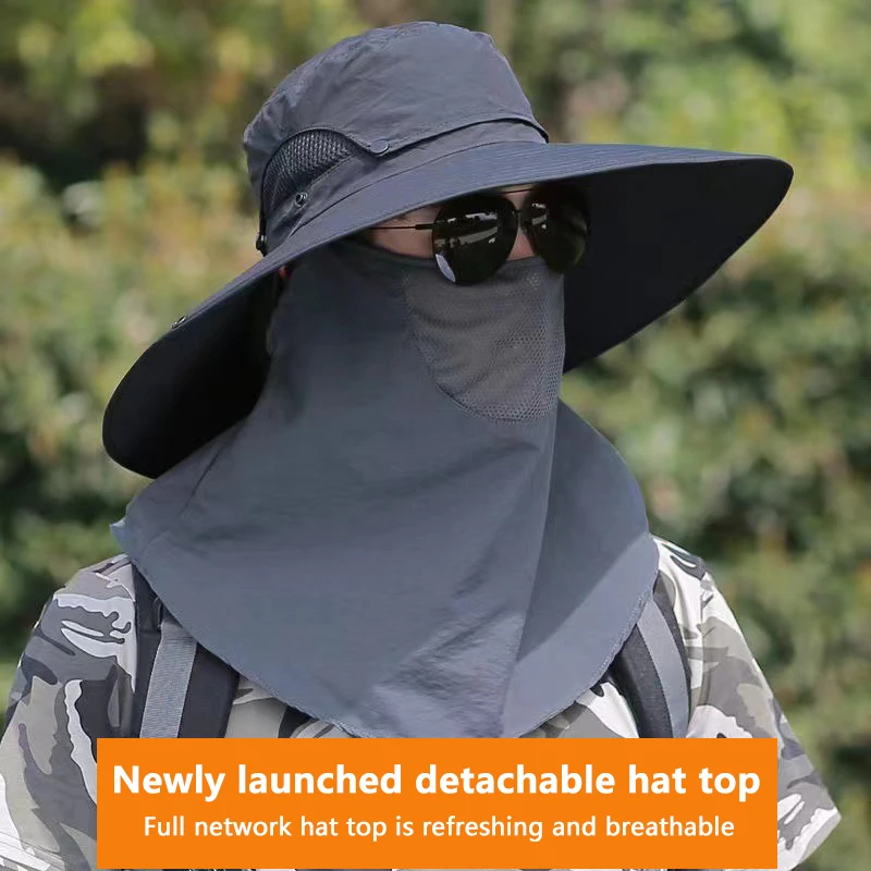 

SpringSummer Outdoor Sports Men's Fishing Hat Sunscreen Uv Protection Breathable Sunshade Printing Casual Mountain Fishing Cap