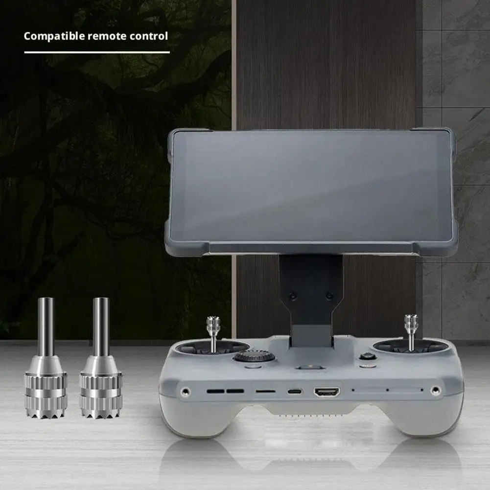 

For Dji Rc Pro2(mavic4pro) Drone Remote Control Joystickstainless Replace Drone Rocker Thumb Sticks Accessories Steel Contr B4y6