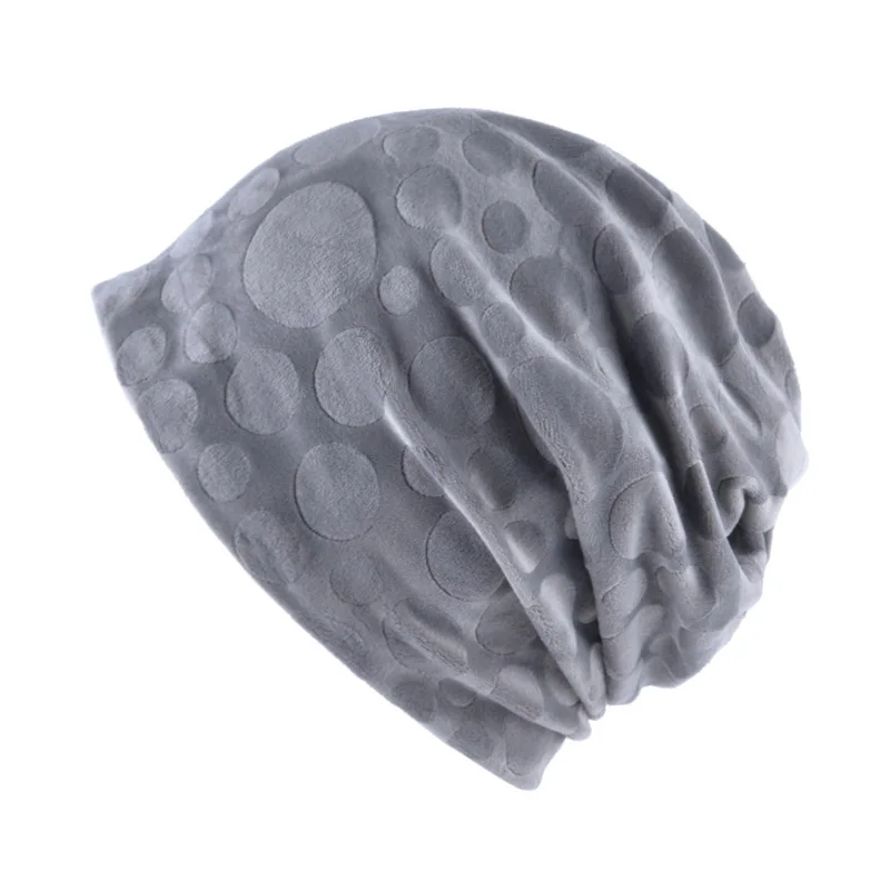 2018 AliExpress Embossed velvet neck warmer hat Spot Goods Autumn and winter styles
