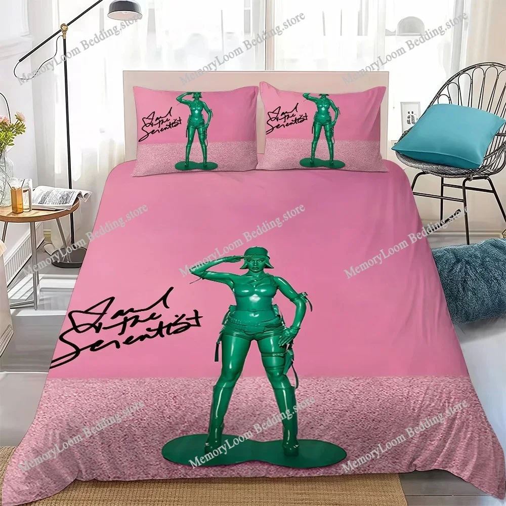 Singer M-Mariah Music Duvet Cover Set Home Style Bedding Soft Laundry Cotton Bed Student Dormitory Gift Home Textileextile963