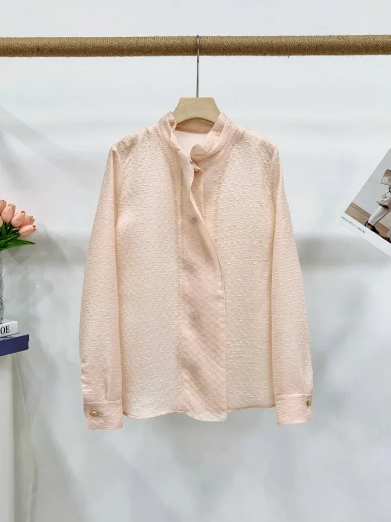Skin-friendly Casual Style Cotton Shirt Thin Folded Collar Daily Wear Comfortable Floral  Girls Long Sleeve Summer Special