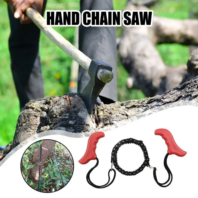 Карманная бензопила, карманная пила с сумкой, портативный складной инструмент для выживания для кемпинга, охоты, пешего туризма, уличной резки деревьев, обрезки