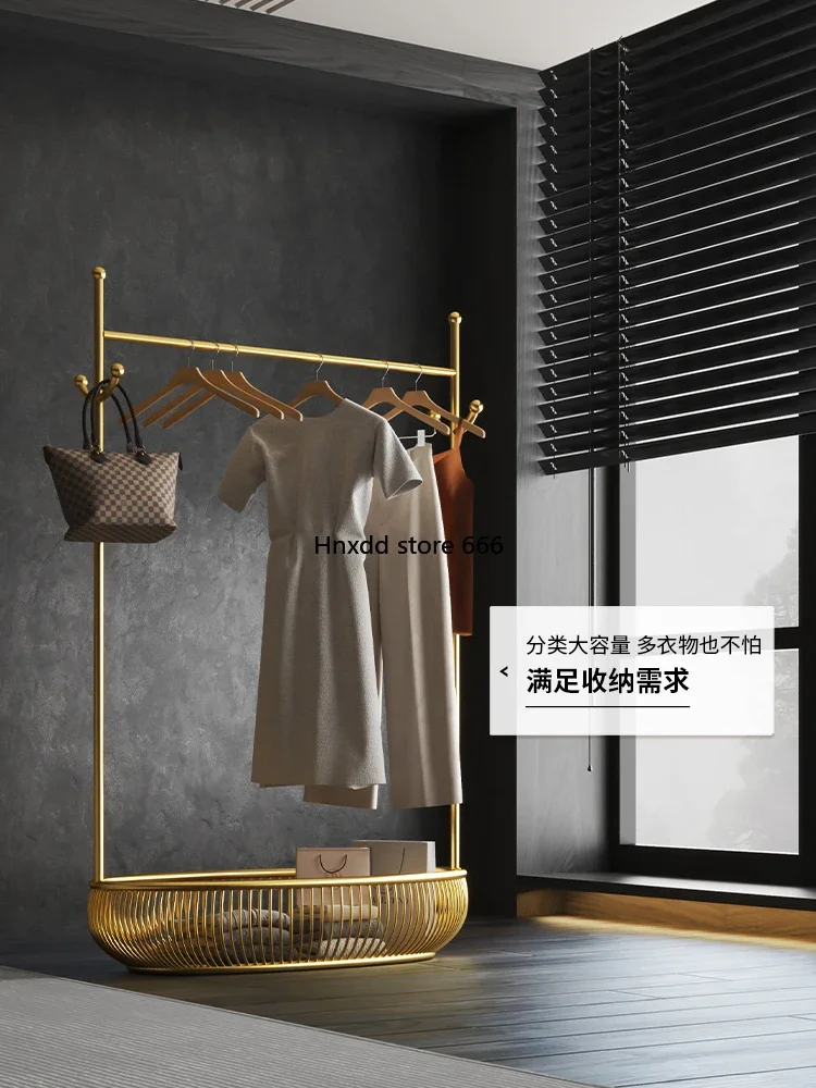 Light luxury creative large-capacity coat rack personalized floor-to-ceiling home