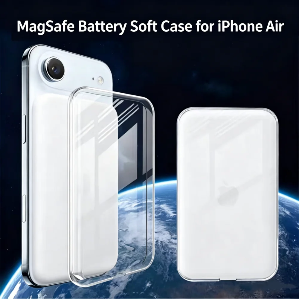 Full‑Coverage Shockproof Protective Case for Apple iPhone Air MagSafe External Battery