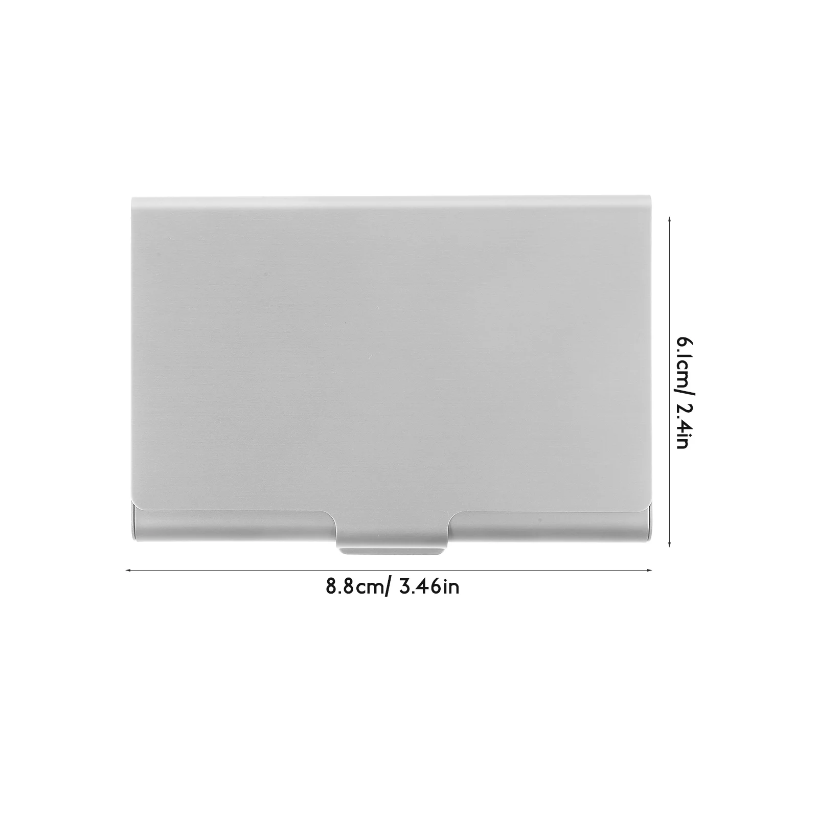 

Sturdy Business Card Holder Box Stainless Large Capacity Desktop Organizer Case for Cards Offices Travel Use