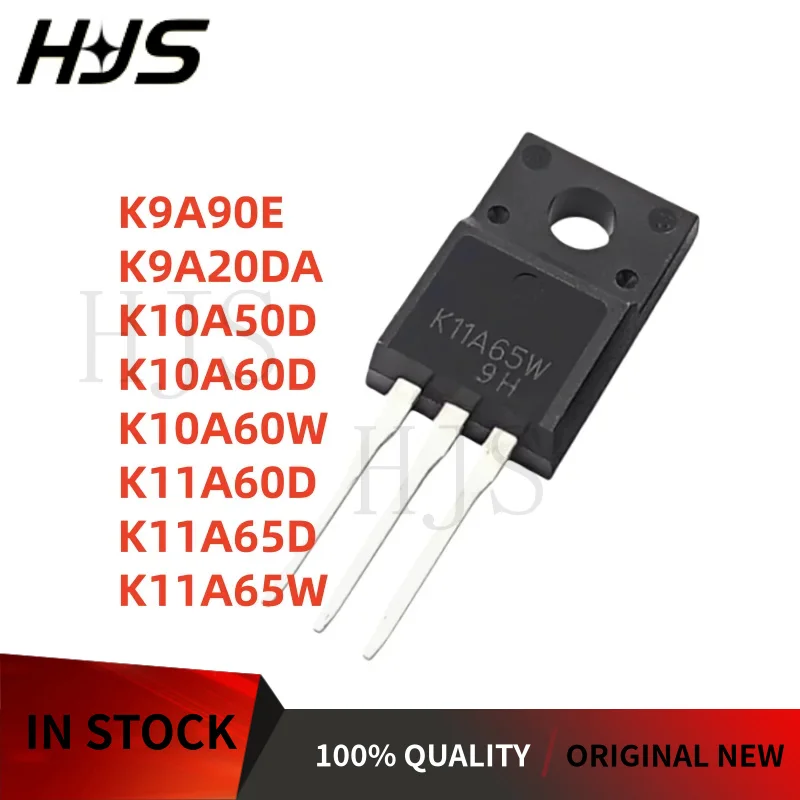 10pcs Brand New K10A60D K11A60D K11A65D K11A65W K10A50D K9A20DA K9A90E K10A60W TO-220F MOSFET Transistor In Stock