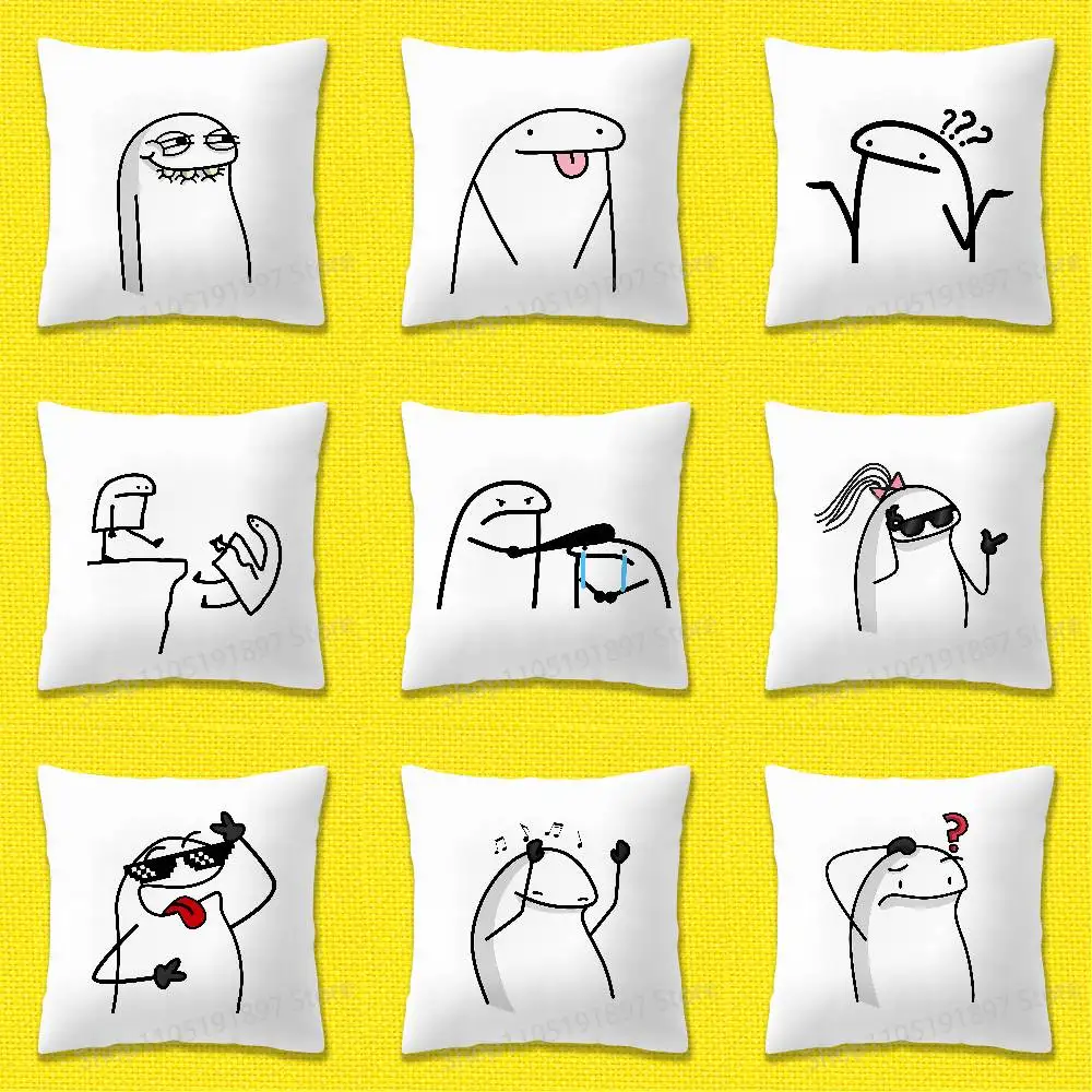 

Stickerman F-Flork Funny Throw Pillow Case For 30x30cm 40x40cm 45x45cm 50x50cm 55x55cm Square Sofa Pillowcase Shell
