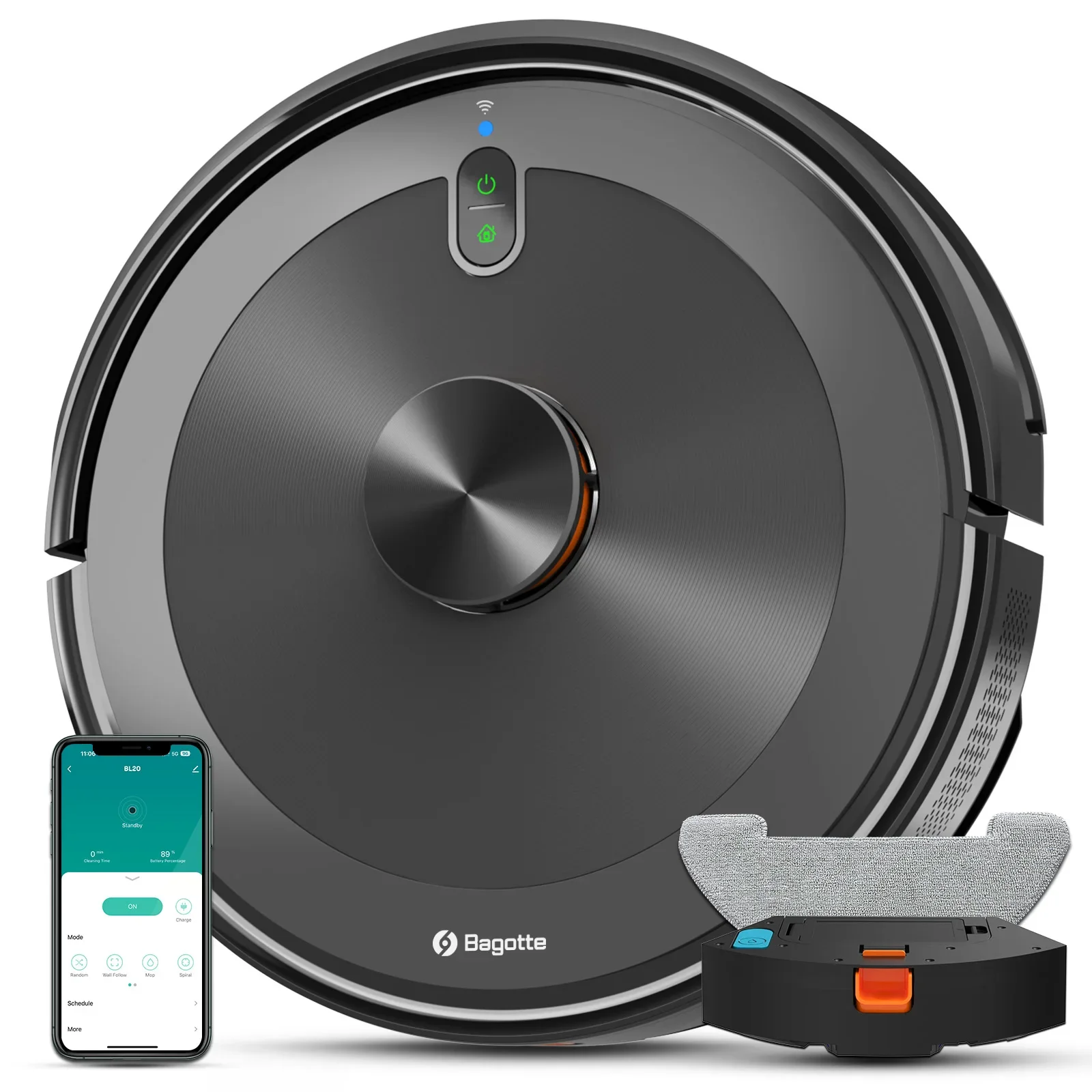 New Arrival Intelligent LDS Laser Navigation Robot Vacuum Cleaner Self Emptying Wi-Fi Alexa Home Appliance Vacuum Cleaner