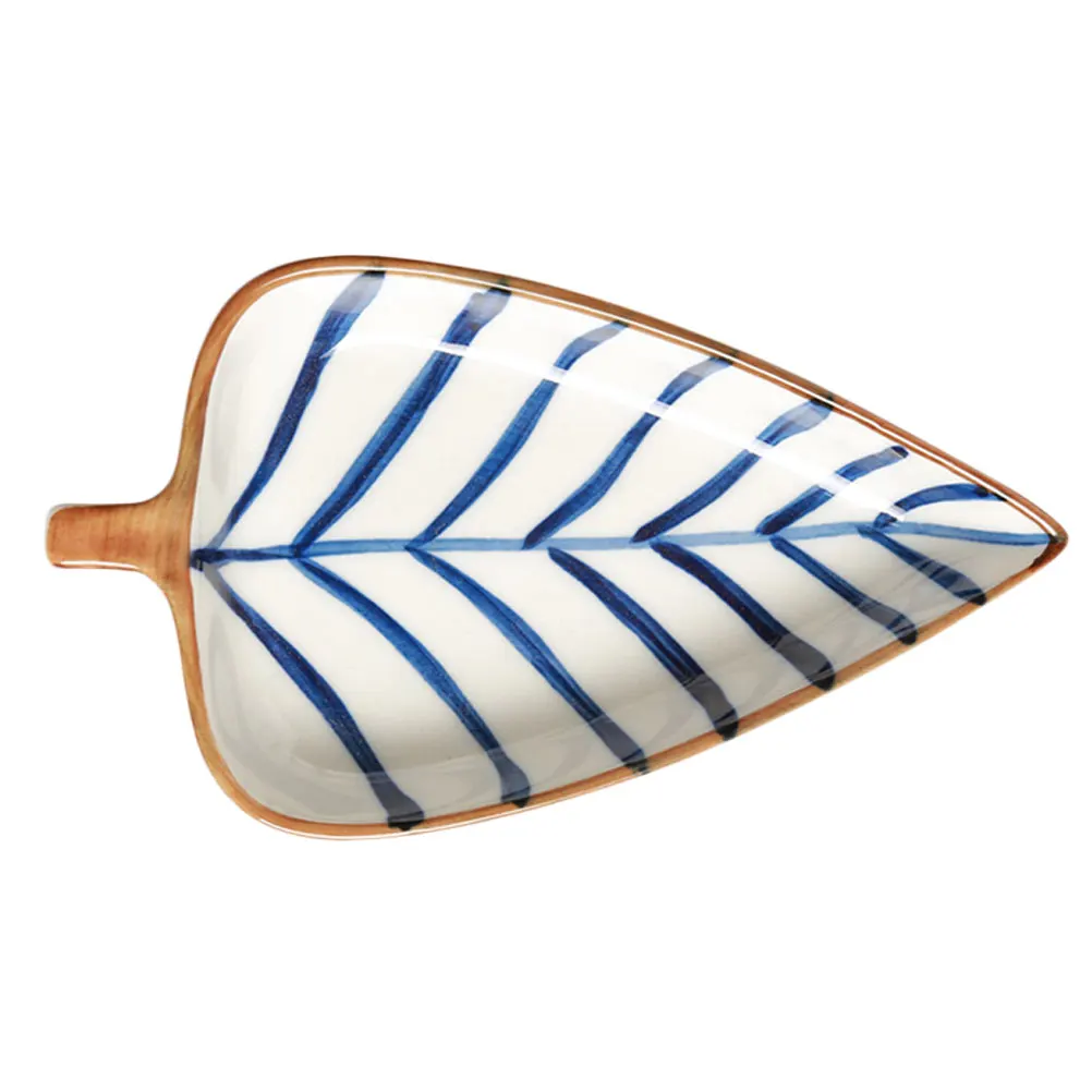 

1Pcs Underglaze Color Ceramic Seasoning Dish Creative Dip Bowl for Sauce Ketchup Oil Vinegar Appetizer Dessert Snack Plate Food