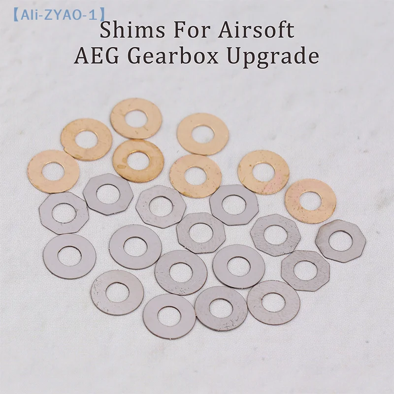 【ZYAO-1】1Set Gear Set Adjustment Shim Set Gear Set Slit Shims Untuk Aksesori Upgrade Gearbox Airsoft AEG