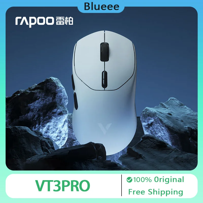 

Rapoo VT3pro Max Wireless Mouse Dual Mode Paw3950 4k/8k Return Rate Lightweight Ergonomics Gaming Mice PC Accessories