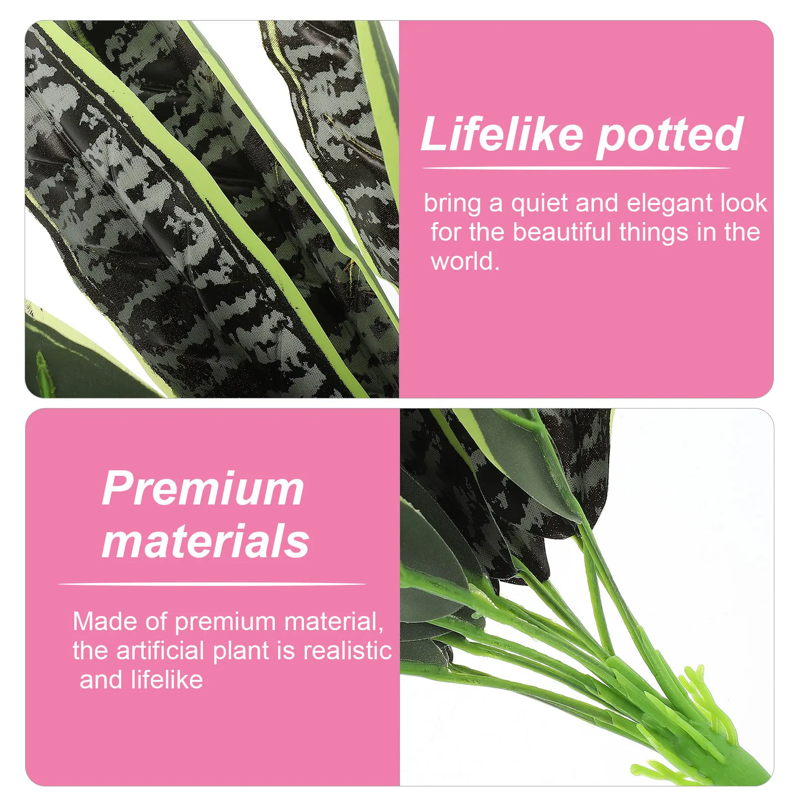 

1pc Realistic Fake Sansevieria Bonsai Small Artificial Plant Decor For Home Office Hotel Desktop Cabinet Indoor Fake Potted