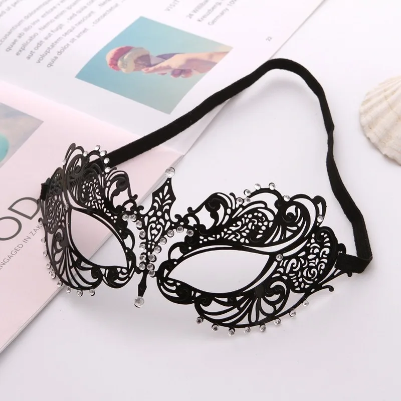 Männlich-weibliche Venezianischen Metall Kostüm Maskerade Partei Maske Laser Geschnitten Halloween Prom Cosplay Hochzeit Ball Masken