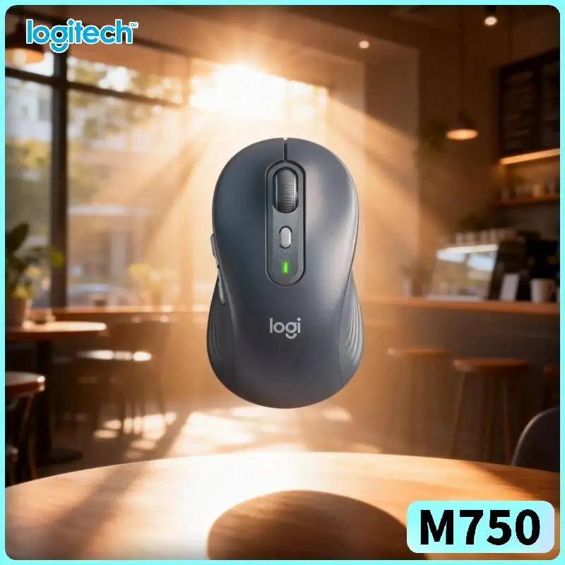 

Мышь Logitech M750 Office — резиновые накладки на кнопках, настраиваемые кнопки, 4000 DPI, радиус действия 10 м, 24 месяца автономной работы, помощник для повышения эффективности работы