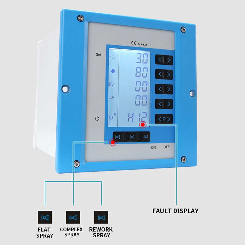 Laborspritzpistole MS-K19 Kunststoffpulver Elektrostatische Spritzpistole/Pulversprühgerät Intelligente Sprühmaschine Elektrostatisch