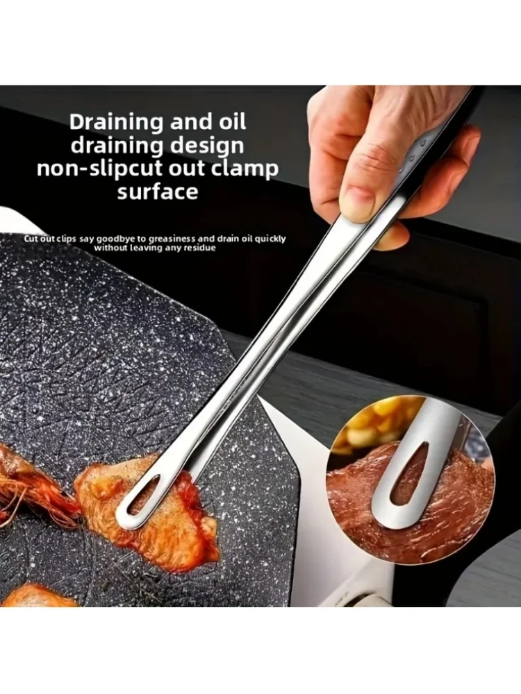 Pinces à barbecue multifonctions en acier inoxydable, parfaites pour le barbecue, la pâtisserie et le camping, outils de cuisine durables, 1 pièce/2 pièces