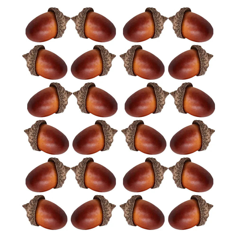 

40 Pcs Acorn naments Lifelike Fake Acorns for Crafts Home Acorn naments Decor Photography Props Safe Non Fading