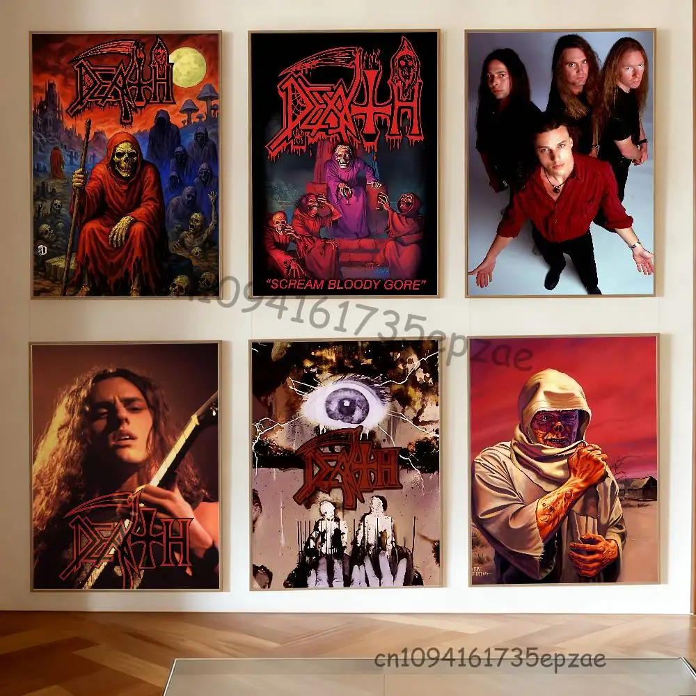 

Band D-Death Poster High Quality Wall Art for Home Office Bedroom Living Room Hallway Bar Perfect Gift
