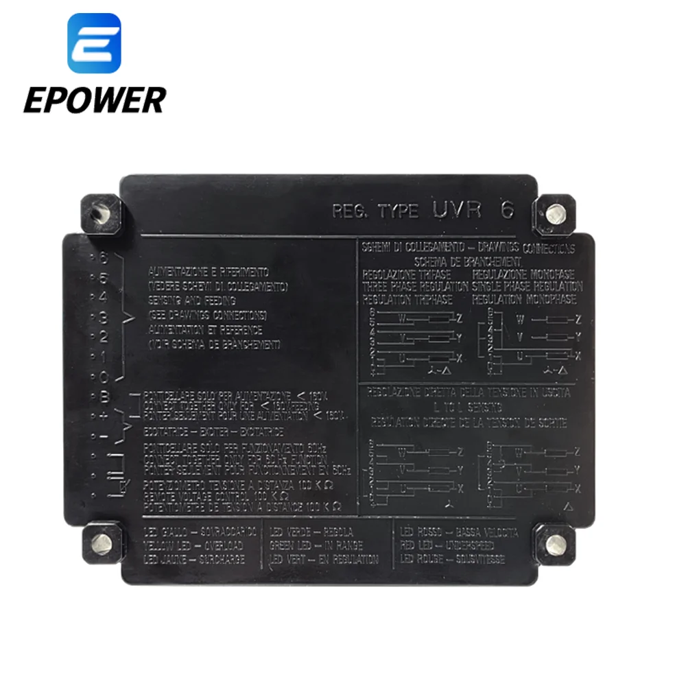 UVR6 AVR Mecc Alte Spa Automatic Voltage Regulator  Powerly Generator Stabilizer Alternator  Adjuster